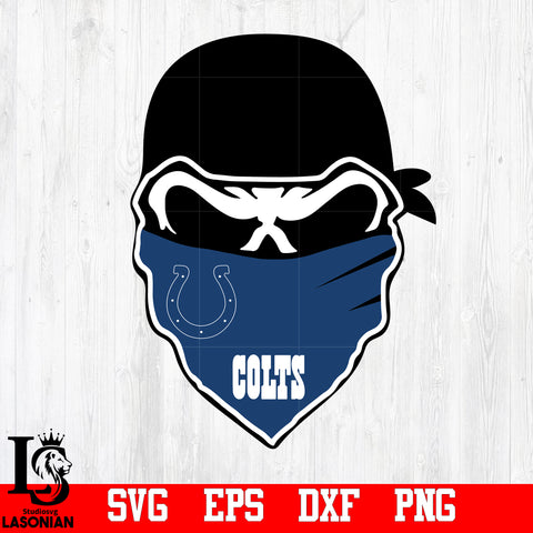 SKull Indianapolis Colts svg,eps,dxf,png file