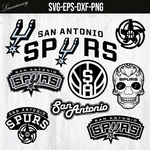 San Antonio Spurs Clipart, png, svg, dxf, eps, ai, Basketball, NBA, Team, Logos