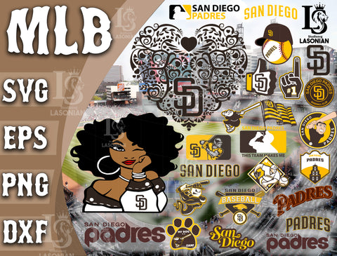 San Diego Padres SVG Files, Cricut, Silhouette Studio, Digital Cut Files, New Jersey