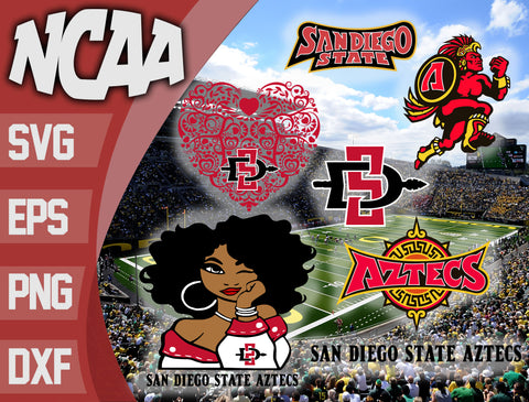 Bundle San Diego State Aztecs svg eps dxf png file