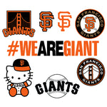 San Francisco Giants Baseball MLB Baseball Set Design SVG Files, Cricut, Silhouette Studio, Digital Cut Files, New Jersey