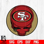 San Francisco 49ers Skull Ball Svg Dxf Eps Png file Svg Dxf Eps Png file