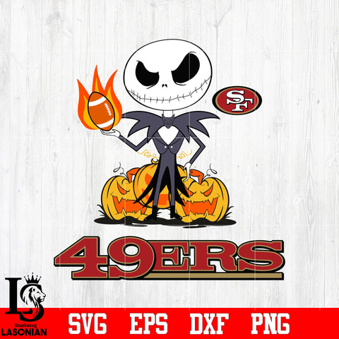 San Francisco 49ers , Chiefs NFL, Halloween, Jack svg eps dxf png