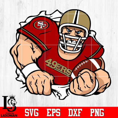 San Francisco 49ers football player Svg Dxf Eps Png file