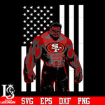 San Francisco 49ers hulk flag svg eps dxf png file