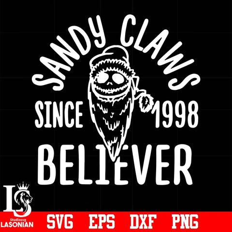 Sandy claws sine 1998 believer svg, png, dxf, eps digital file