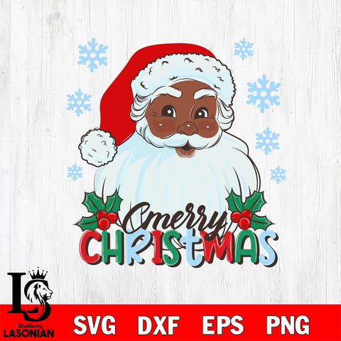 Santa Clause merry christmas svg eps dxf png file, digital download