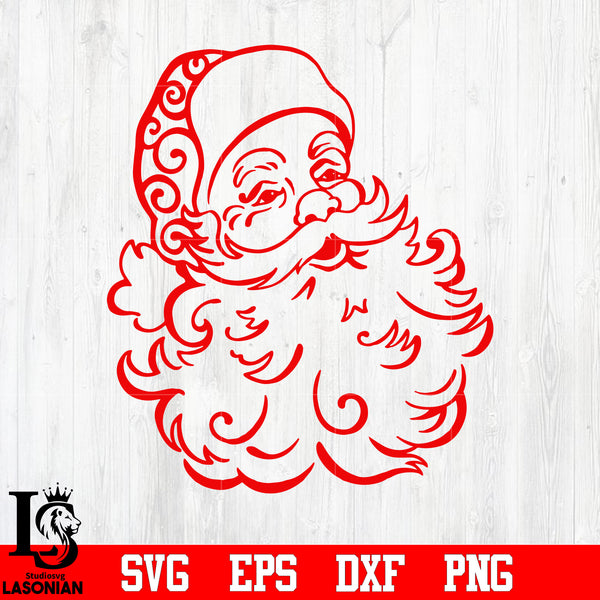 father christmas face clipart