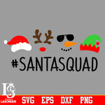 Santasquad Svg, Christmas Svg, Merry Christmas Svg Dxf Eps Png file