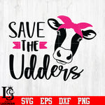 Save the udders breast cancer svg eps dxf png file