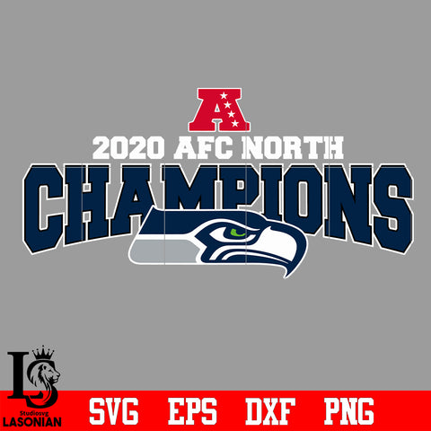 Seattle Seahawks 2020 AFC North Champions Svg Dxf Eps Png file