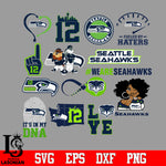 Seattle Seahawks Bundle, bundle Nfl, Bundle sport Digital Cut Files Svg Dxf Eps Png file