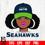 Seattle Seahawks Girl svg eps dxf png file