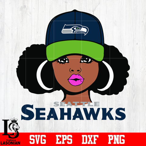 Seattle Seahawks Girl svg eps dxf png file