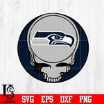 Seattle Seahawks Skull Ball Svg Dxf Eps Png file Svg Dxf Eps Png file