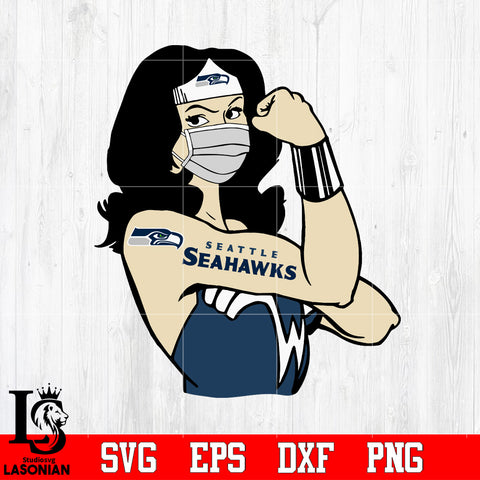 Seattle Seahawks Wonder Woman Svg Dxf Eps Png file Svg Dxf Eps Png file