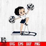 Seattle Seahawks Betty Boop Cheerleader NFL svg eps dxf png file
