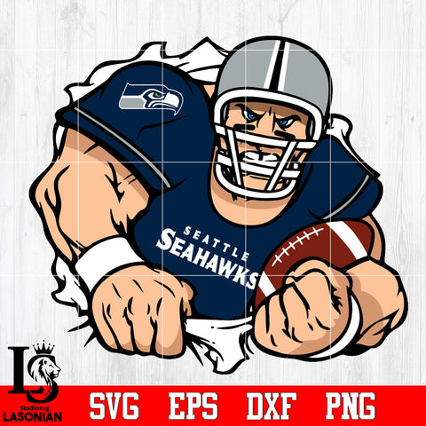 Seattle Seahawks football player Svg Dxf Eps Png file