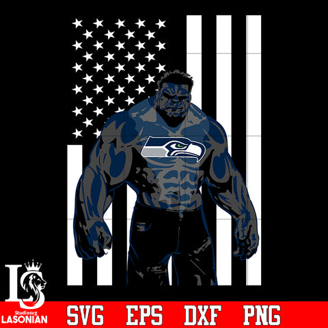 Seattle Seahawks hulk flag svg eps dxf png file