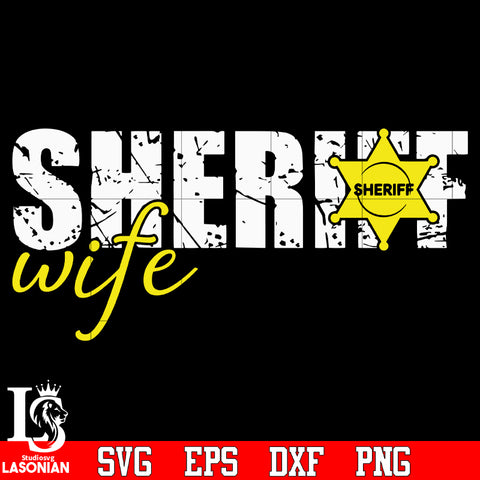 Sheriff Wife Dispatcher Badge svg eps png dxf file