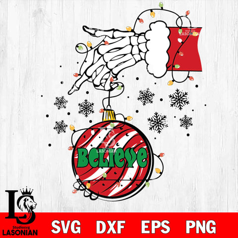 Skeleton Christmas svg eps dxf png file , Digital download