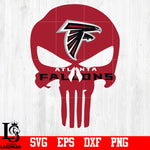 Skull Atlanta Falcons svg,eps,dxf,png file