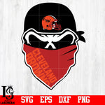 Skull Cleveland Browns svg,eps,dxf,png file