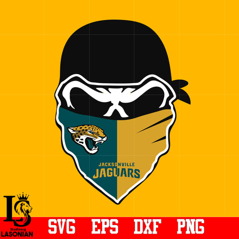 Skull Jacksonville Jaguars svg,eps,dxf,png file