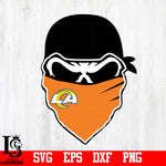 Skull Los Angeles Rams svg,eps,dxf,png file