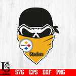 Skull pittsburgh steelers svg,eps,dxf,png file
