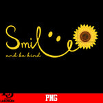 Smile and Be Kind, Sunflower PNG file