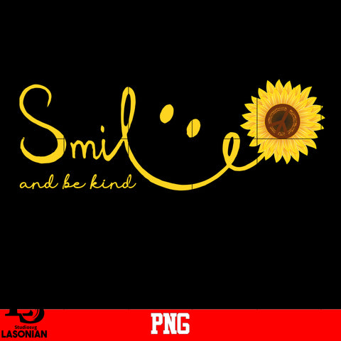 Smile and Be Kind, Sunflower PNG file