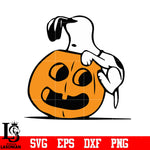 Snoopy With Pumpkin svg,eps,dxf,png file