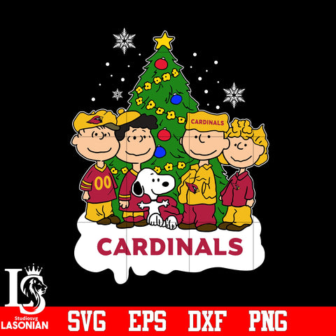 Snoopy The Peanuts Arizona Cardinals Christmas svg eps dxf png file.jpg