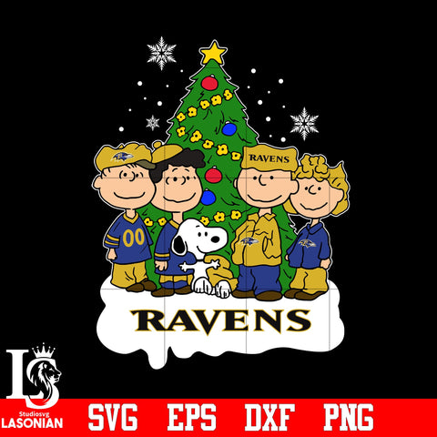 Snoopy The Peanuts Baltimore Ravens Christmas svg eps dxf png file.jpg