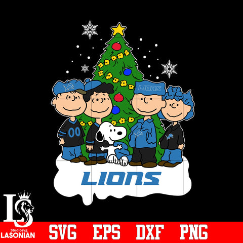 Snoopy The Peanuts Detroit Lions Christmas svg eps dxf png file.jpg