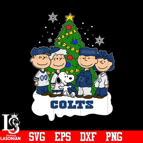 Snoopy The Peanuts Indianapolis Colts Christmas svg eps dxf png file.jpg