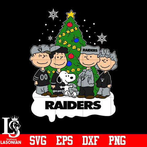 Snoopy The Peanuts Las Vegas Raiders Christmas svg eps dxf png file.jpg