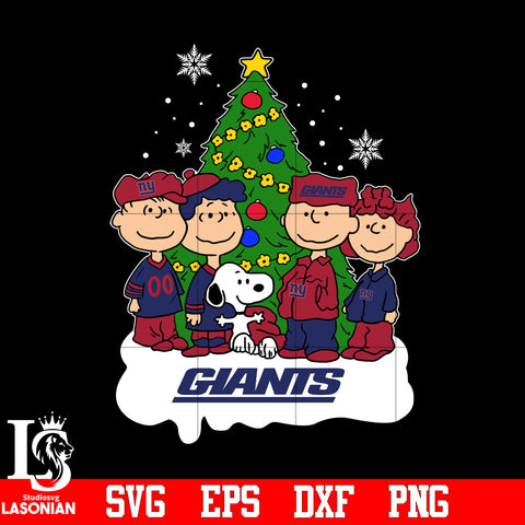 Snoopy The Peanuts New York Giants Christmas svg eps dxf png file.jpg