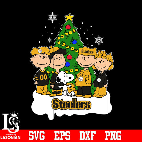 Snoopy The Peanuts Pittsburgh Steelers Christmas svg eps dxf png file.jpg