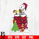 Snoopy merry christmas NFL Arizona Cardinals svg eps dxf png file