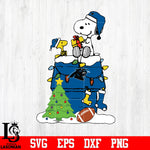 Snoopy merry christmas NFL Carolina Panthers svg eps dxf png file