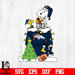 Snoopy merry christmas NFL Denver Broncos svg eps dxf png file