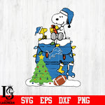 Snoopy merry christmas NFL Detroit Lions svg eps dxf png file