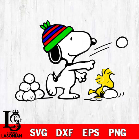 Snoopy Christmas svg eps dxf png file, Digital Download