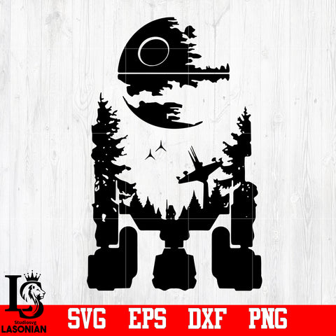 Star Wars, R2D2, Artoo Robot  svg,eps,dxf,png file