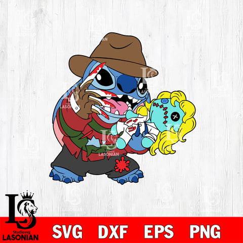 StitchasFreddy svg, halloween svg eps dxf png file