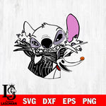 Stitchas Jack with Zero svg, halloween svg eps dxf png file