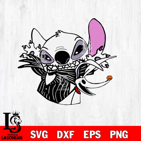 Stitchas Jack with Zero svg, halloween svg eps dxf png file