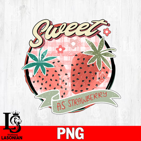 Sweet as strawberry  Png file